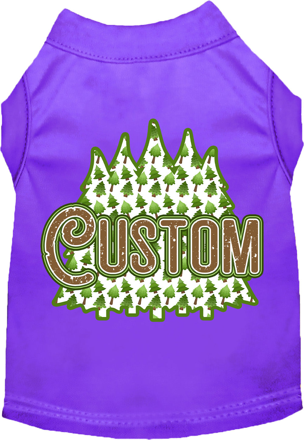Custom Woodland Trees Pet Shirt