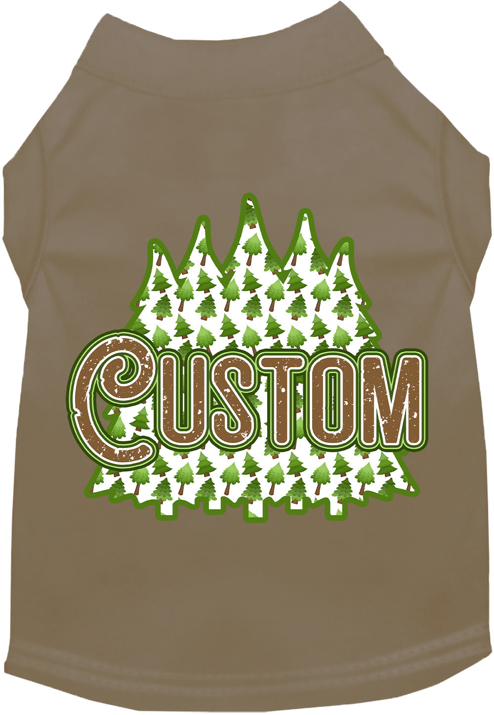 Custom Woodland Trees Pet Shirt