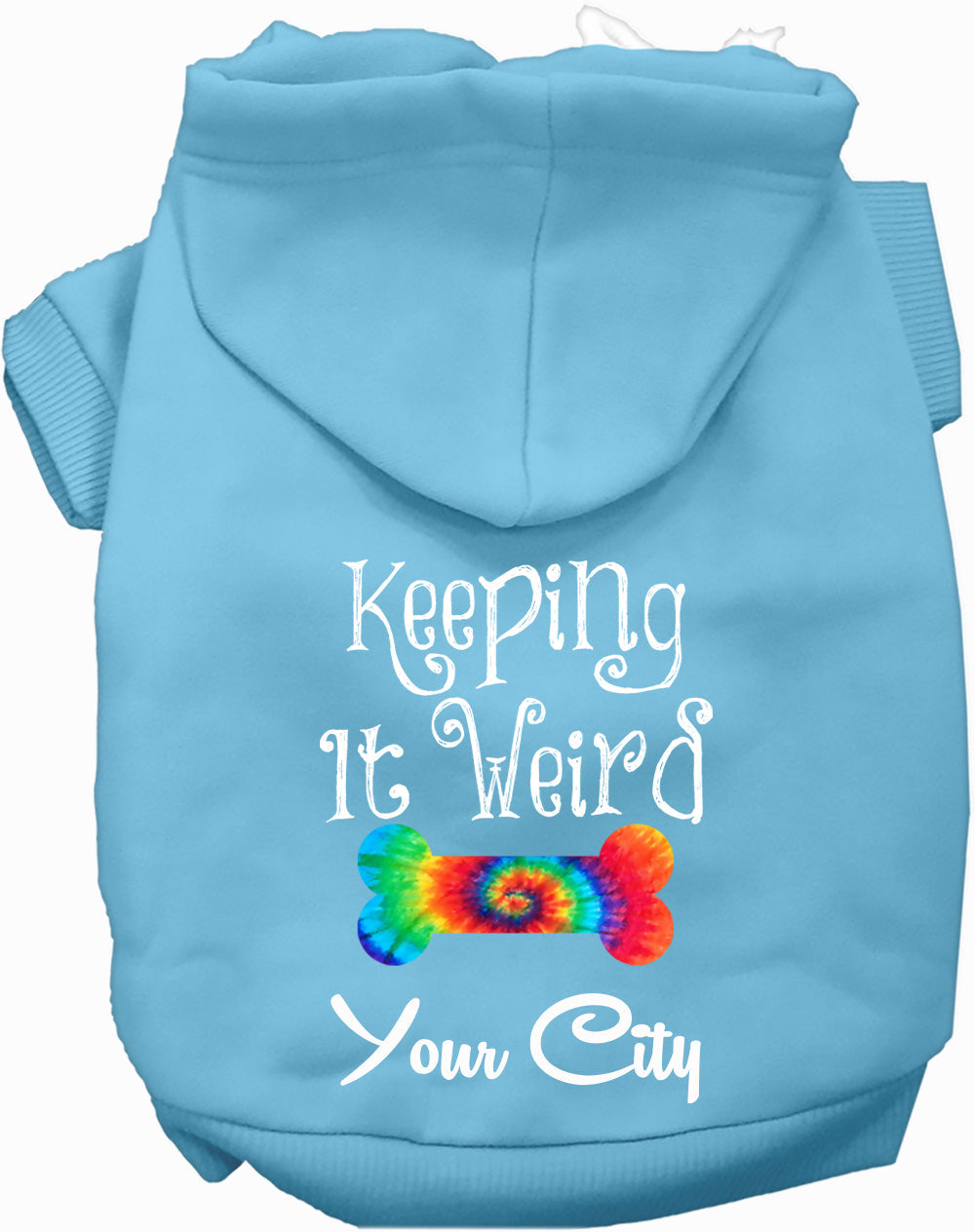 Custom Stay Weird in Pet Hoodie