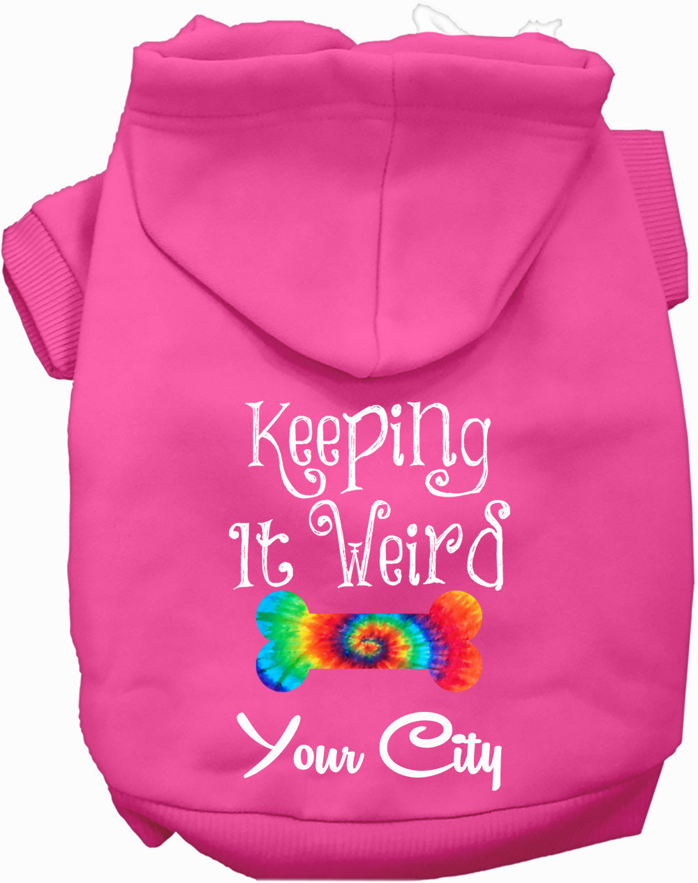 Custom Stay Weird in Pet Hoodie