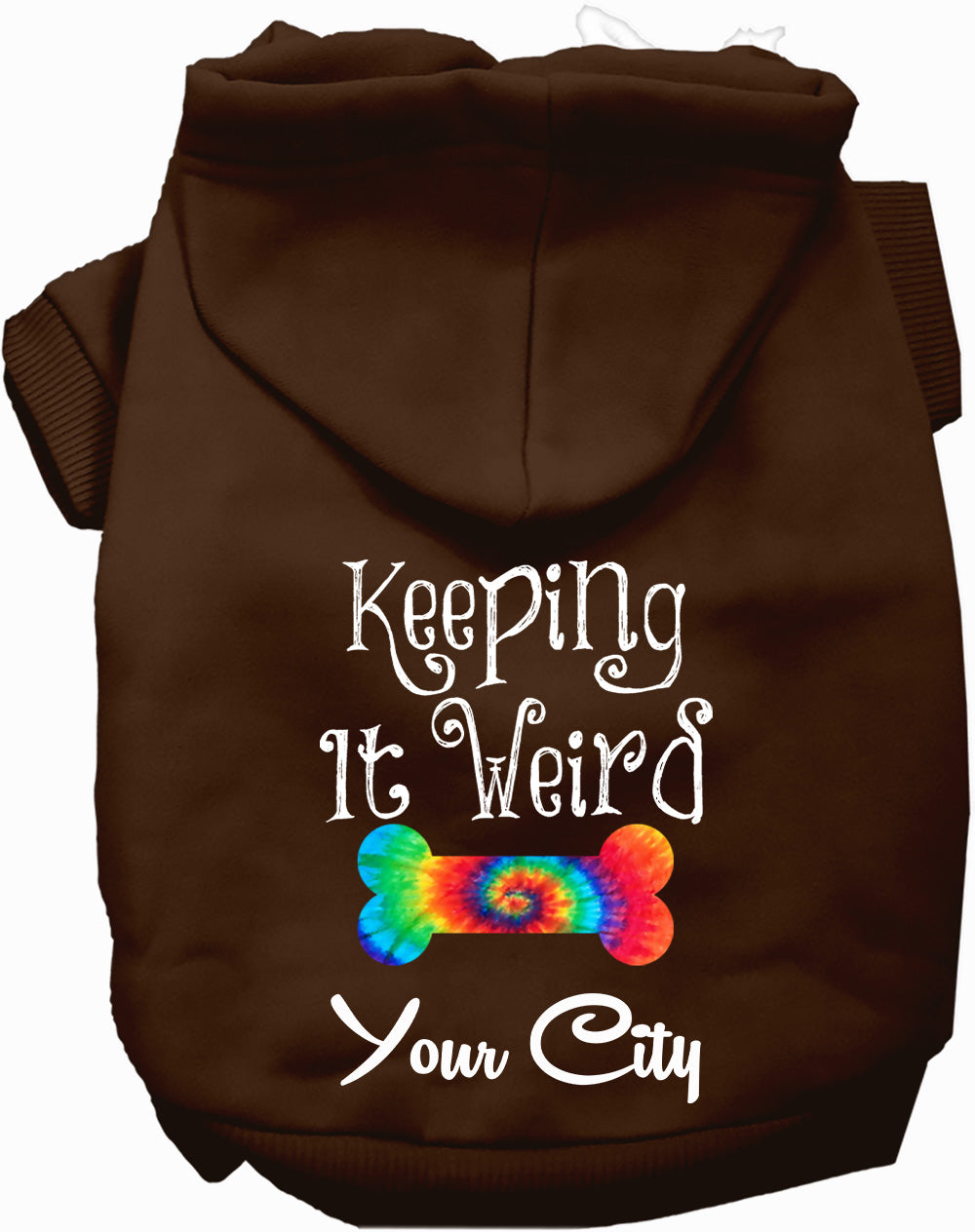 Custom Stay Weird in Pet Hoodie