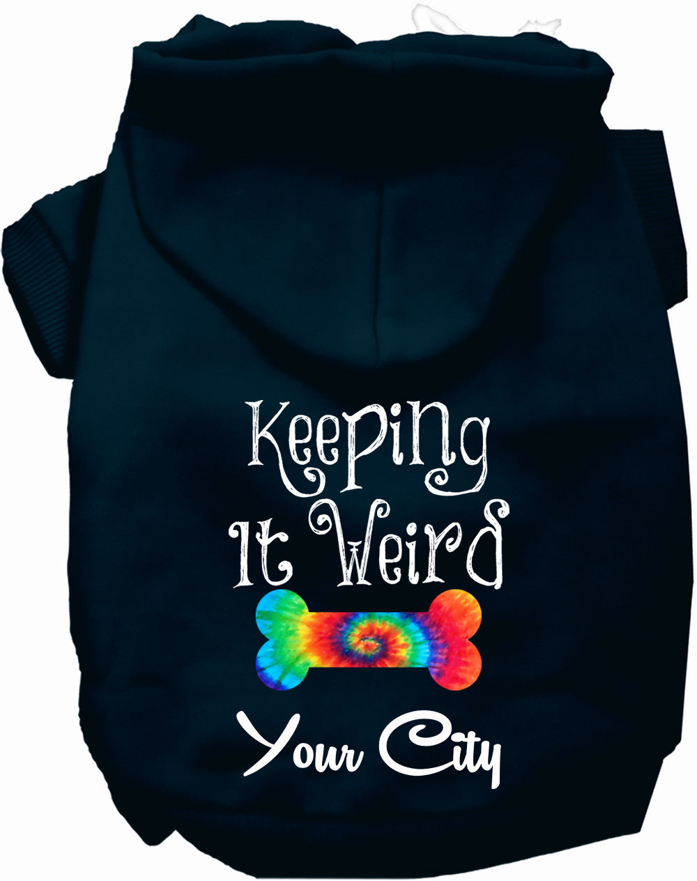 Custom Stay Weird in Pet Hoodie