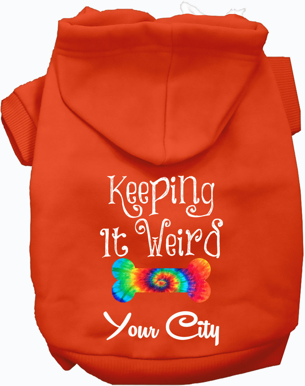 Custom Stay Weird in Pet Hoodie