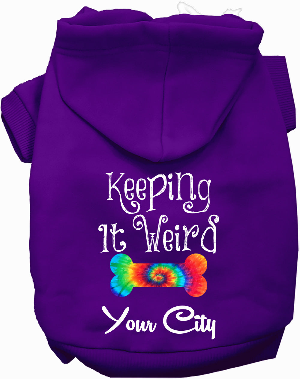 Custom Stay Weird in Pet Hoodie