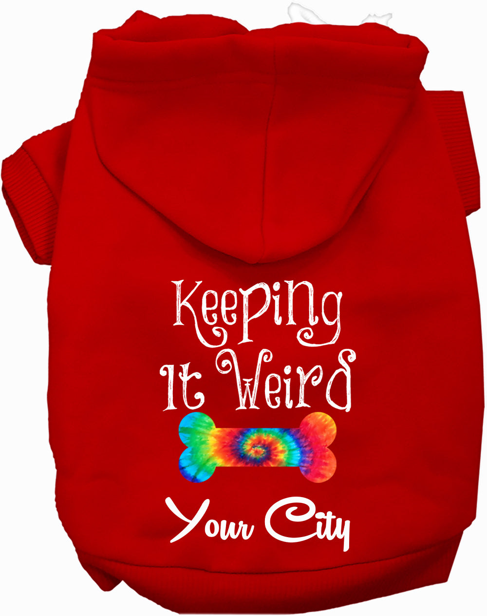 Custom Stay Weird in Pet Hoodie