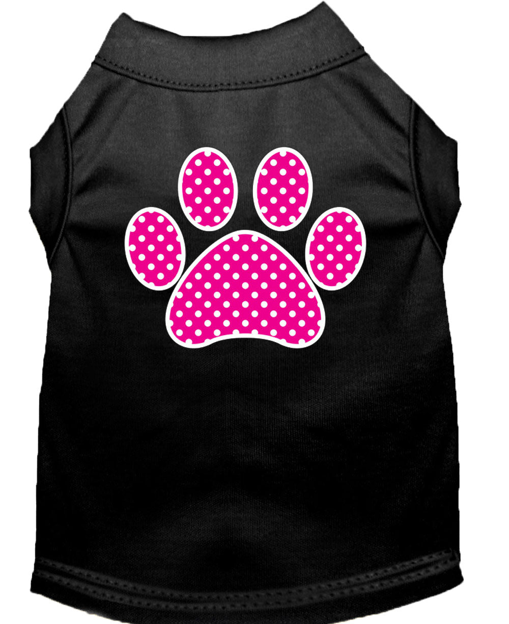 Pet Shirt "Pink Swiss Dot Paw"