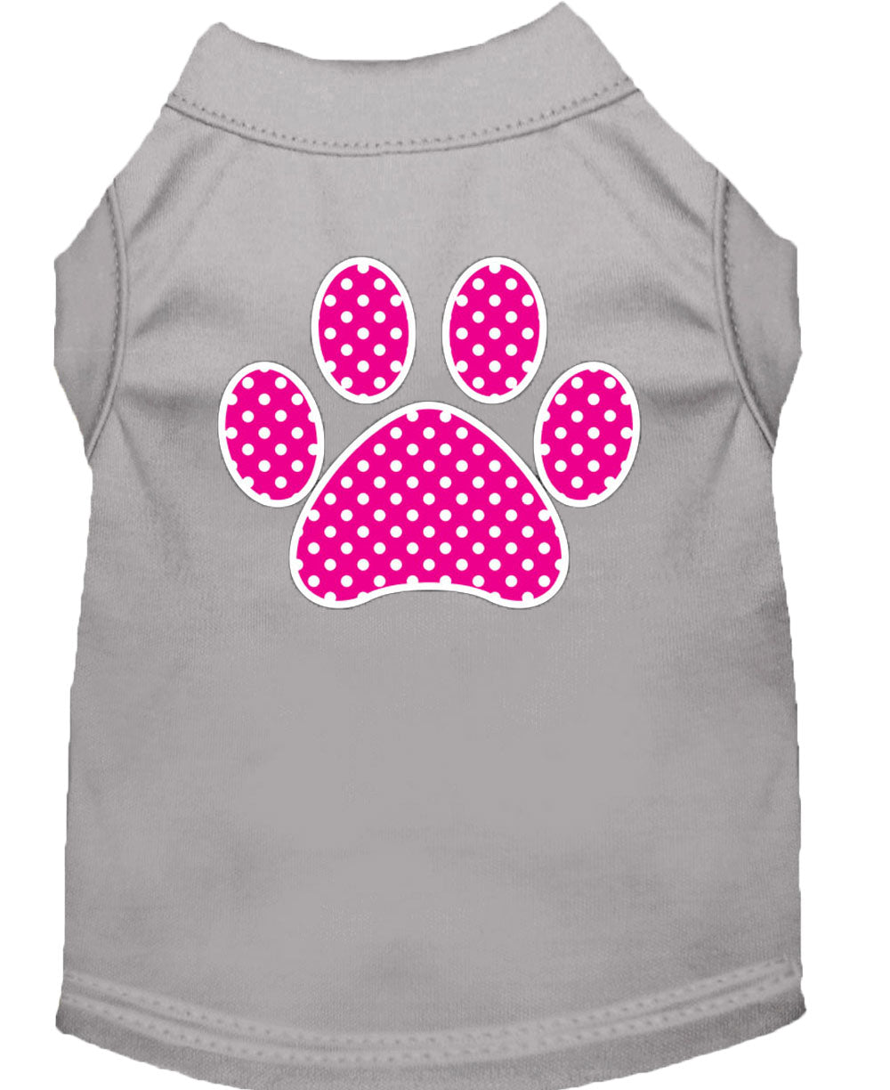 Pet Shirt "Pink Swiss Dot Paw"