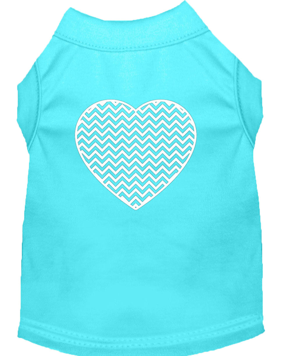 Pet Shirt "Chevron Heart"