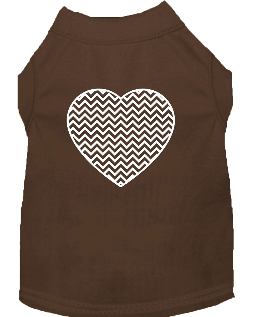 Pet Shirt "Chevron Heart"