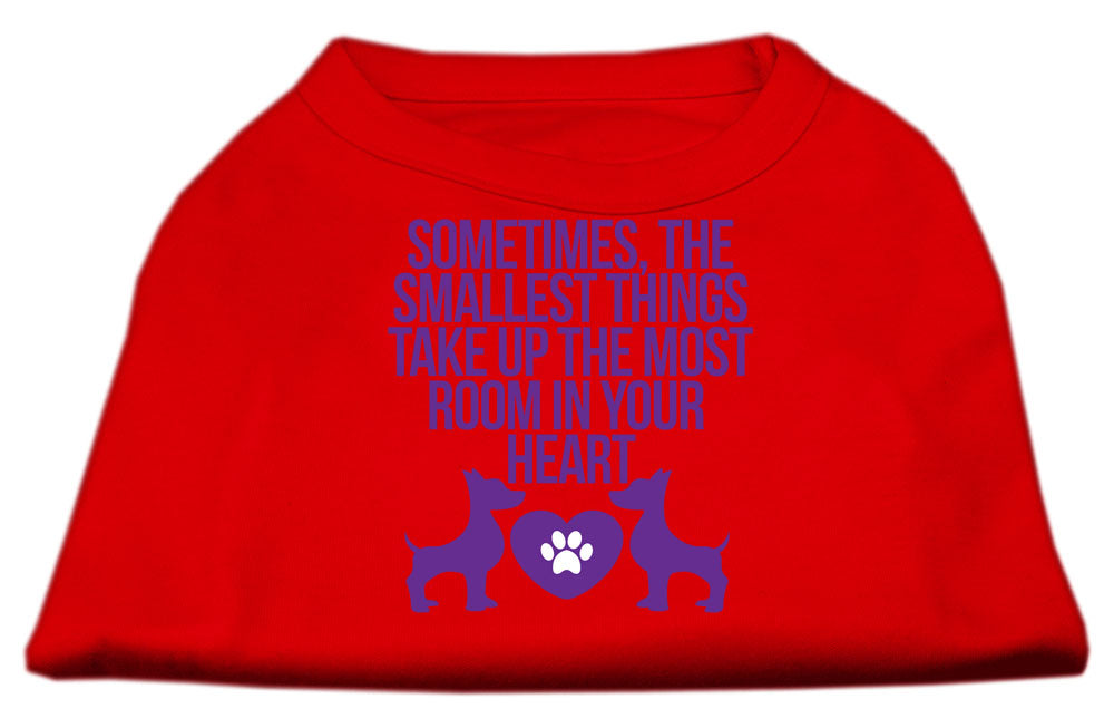 Pet Dog & Cat Shirt, "The Smallest Things Take Up Your Heart"