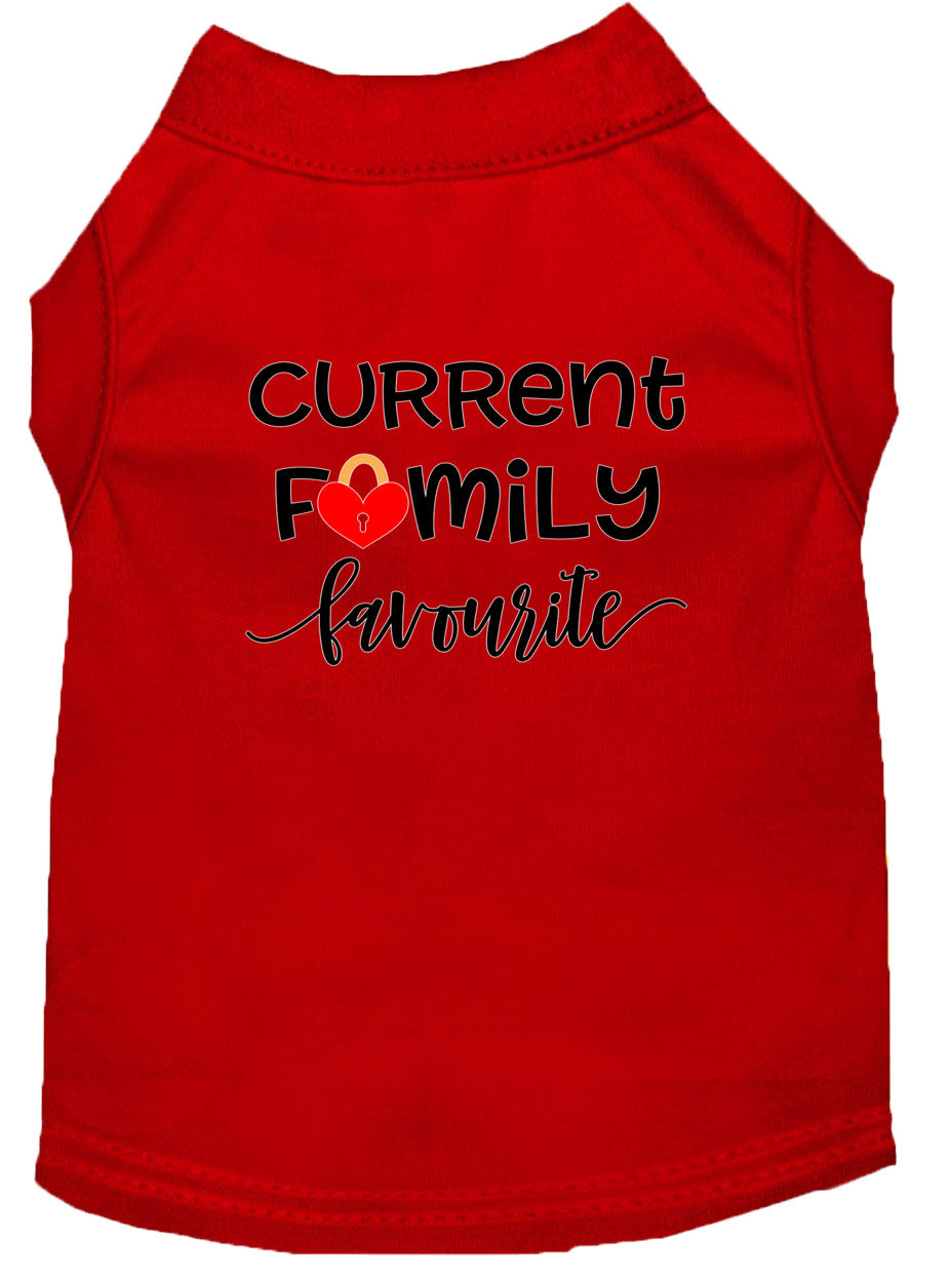 Pet Shirt "Current Family Favorite"