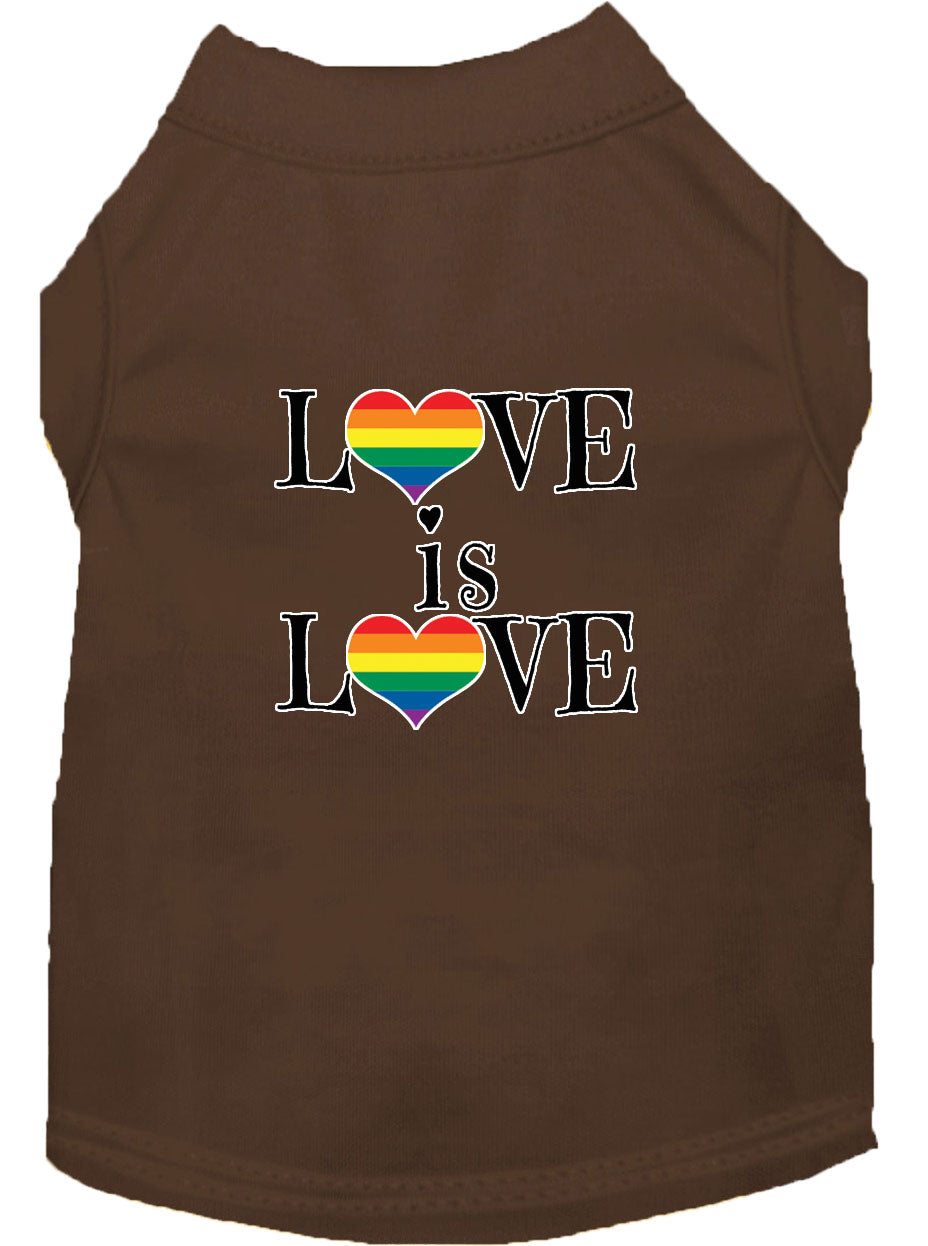 Pet Shirt "Love Is Love"