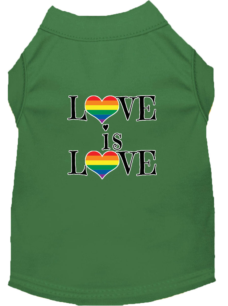Pet Shirt "Love Is Love"