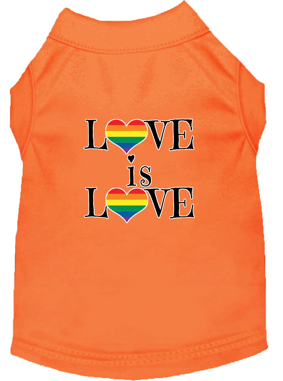 Pet Shirt "Love Is Love"