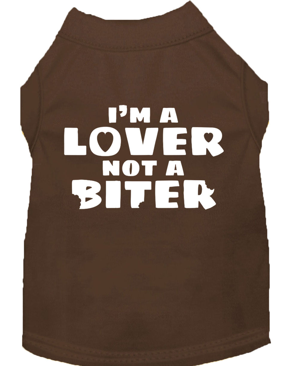 Pet Shirt "I'm A Lover, Not A Biter"