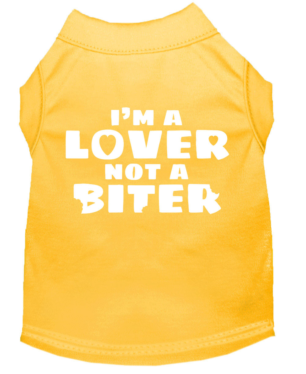 Pet Shirt "I'm A Lover, Not A Biter"