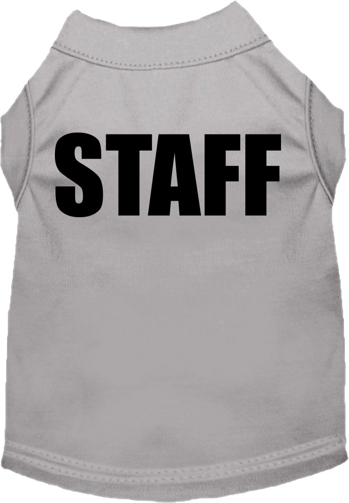 Pet Dog & Cat Shirt Screen Printed, "Staff Costume"