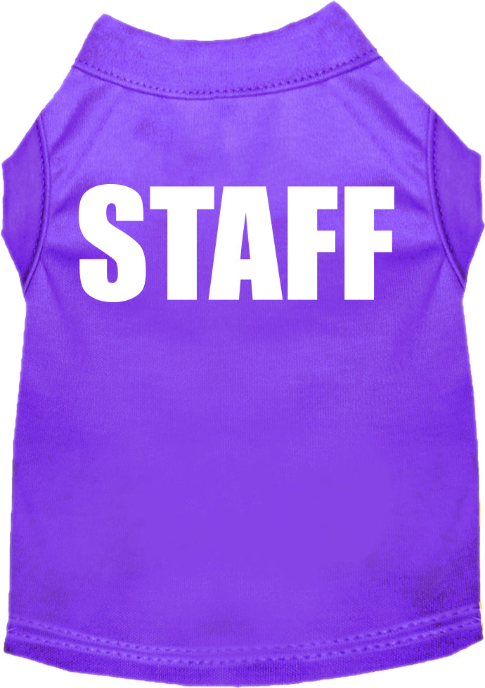 Pet Dog & Cat Shirt Screen Printed, "Staff Costume"