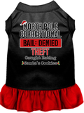 Christmas Pet Dress "North Pole Correctional"