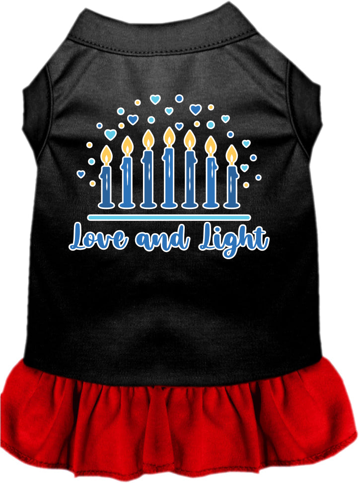 Hanukkah Pet Dress "Love and Light"