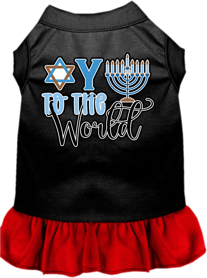 Hanukkah Pet Dress "Oy To The World"