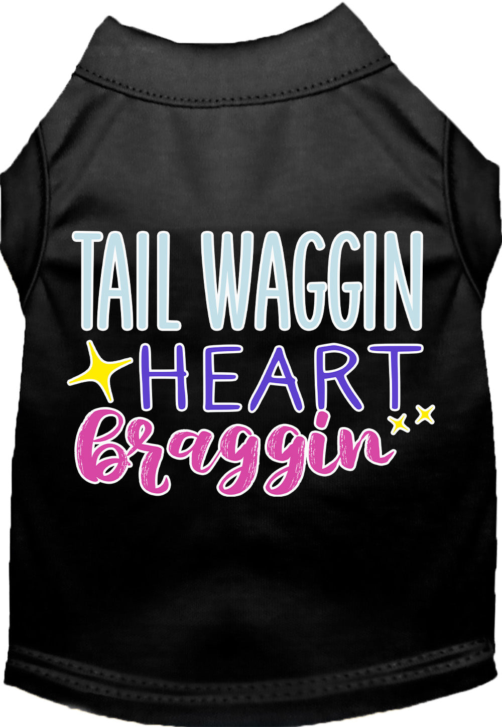 Dog Shirt for Pets "Tail Waggin, Heart Braggin"