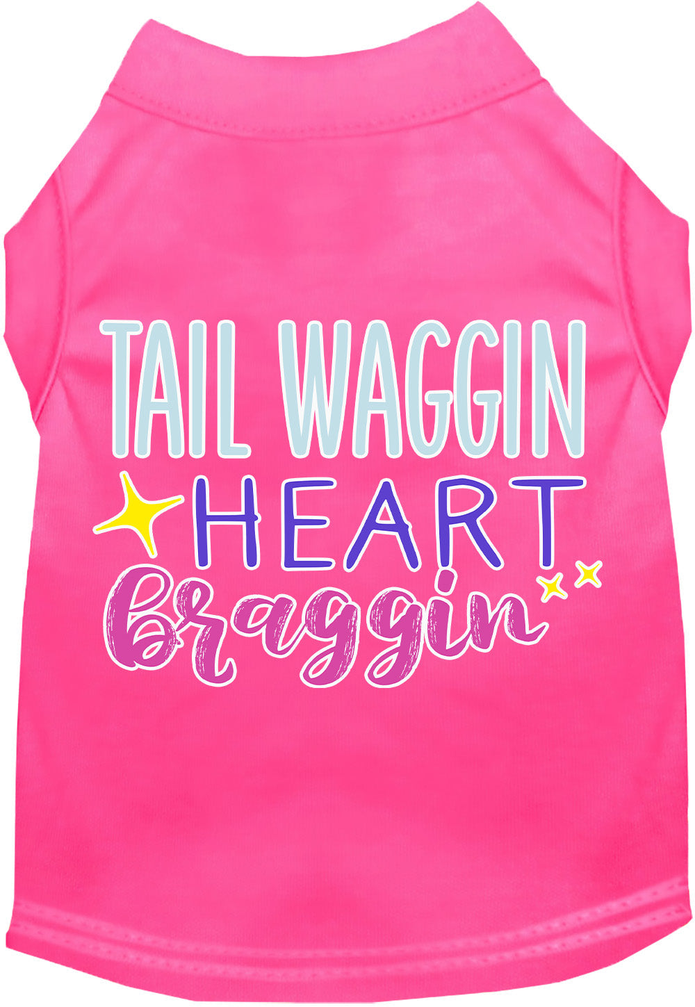 Dog Shirt for Pets "Tail Waggin, Heart Braggin"