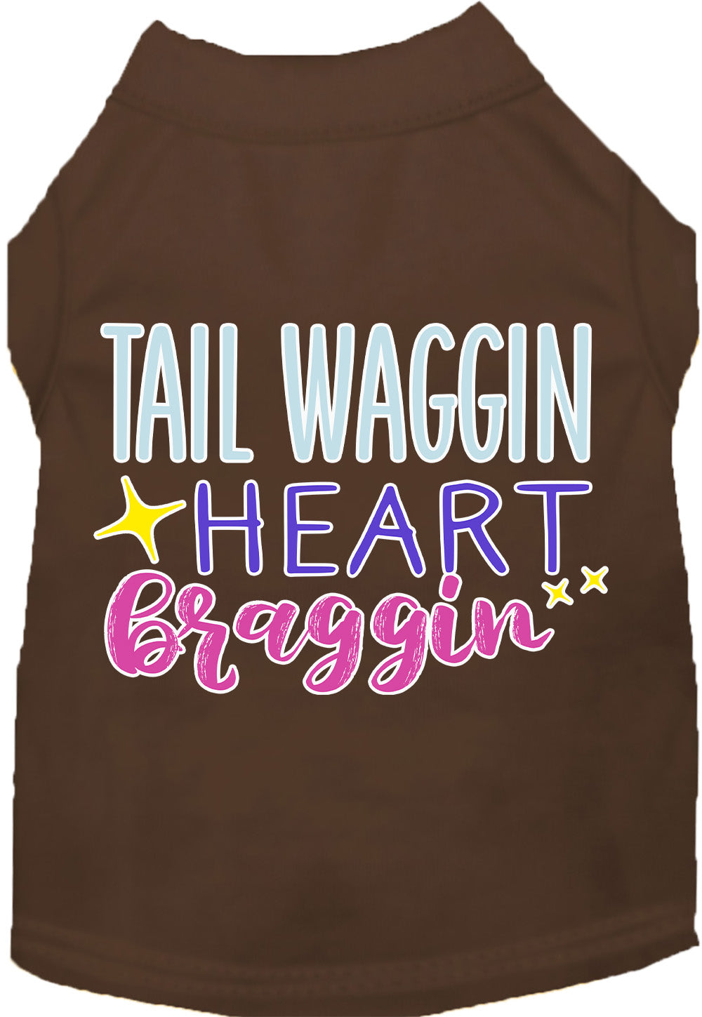 Dog Shirt for Pets "Tail Waggin, Heart Braggin"