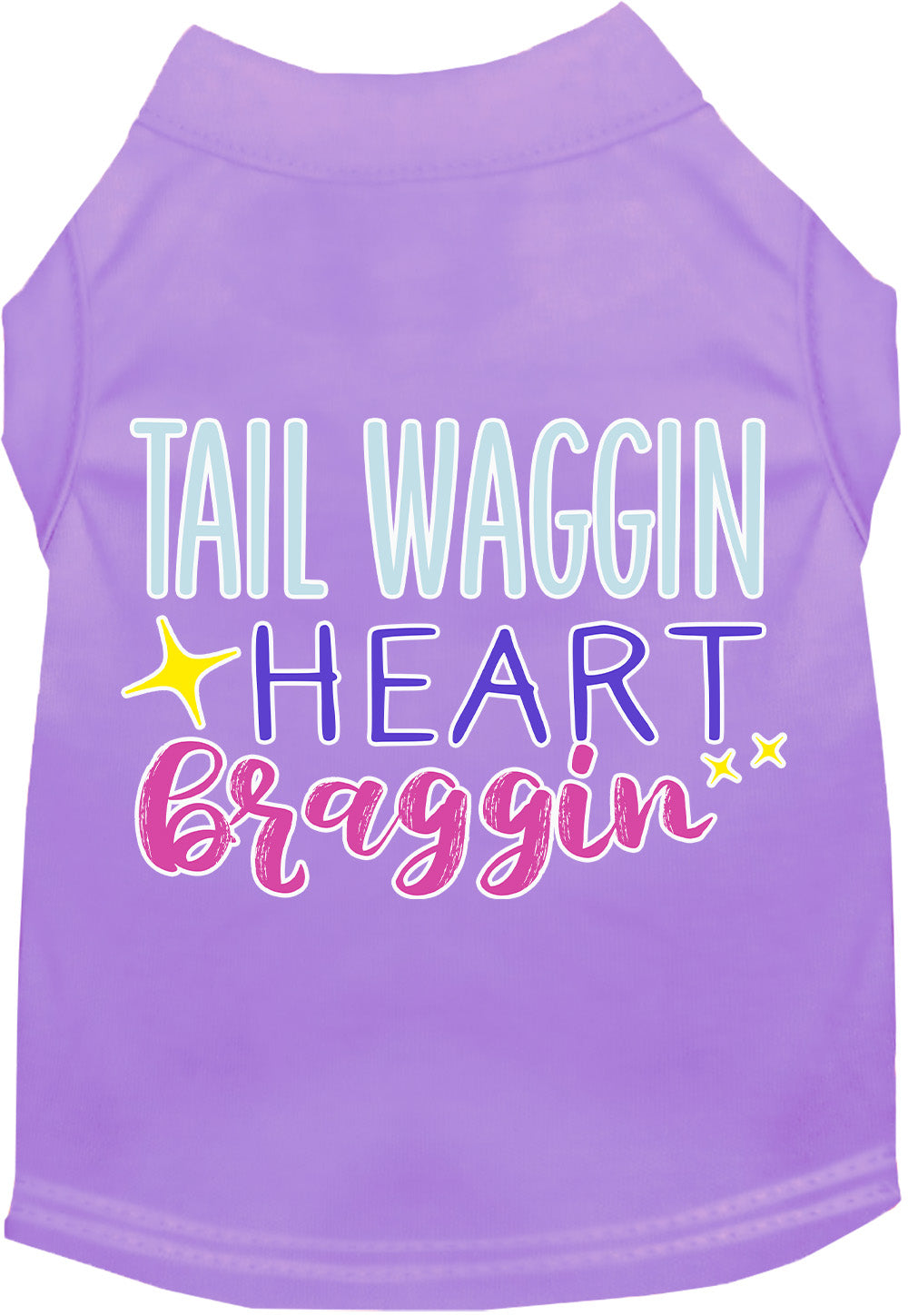 Dog Shirt for Pets "Tail Waggin, Heart Braggin"