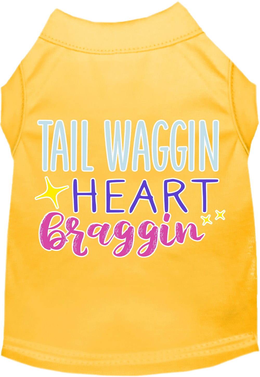 Dog Shirt for Pets "Tail Waggin, Heart Braggin"