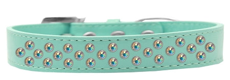 Sprinkles Dog Collar AB Crystals Aqua