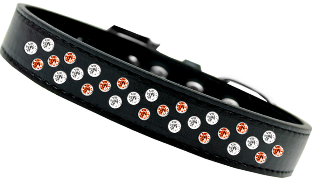 Sprinkle Halloween Stripes Dog Collar Black