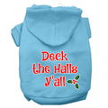 Christmas Pet Hoodie Screen Printed, "Deck the Halls Y'all"
