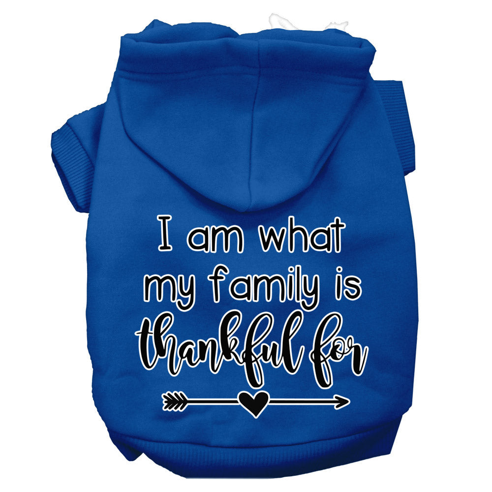 Thanksgiving Pet Hoodie "What My Family Is Thankful For"