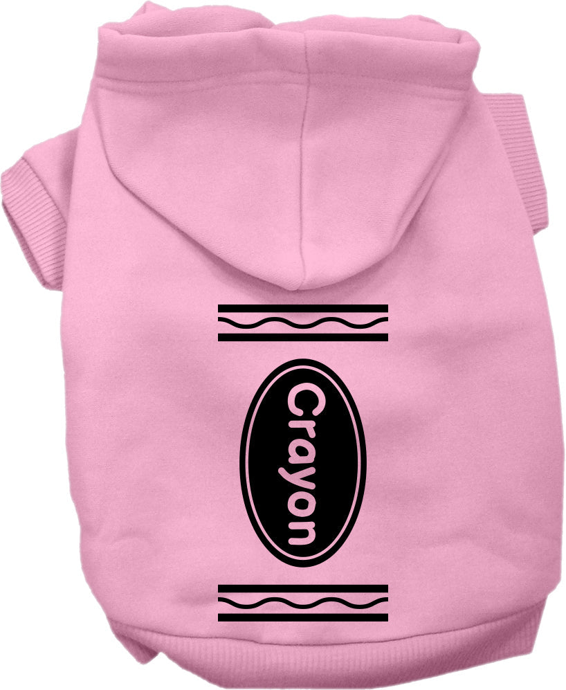 Halloween Pet Hoodie "Crayon Costume"
