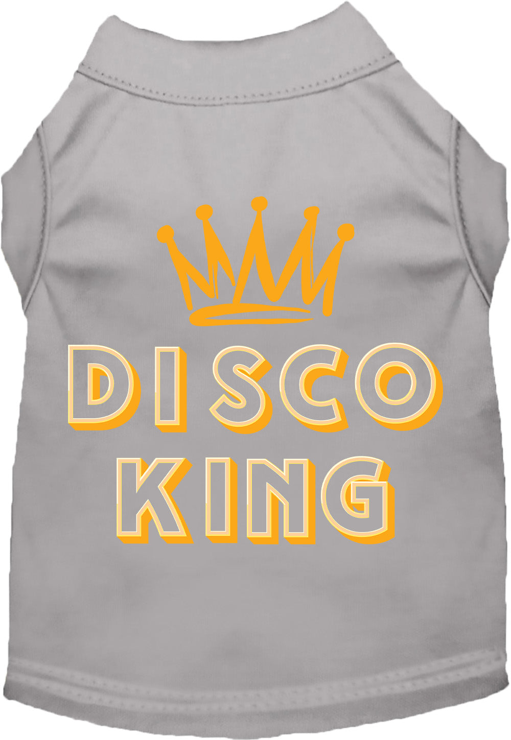 Gray Disco King shirt for pets