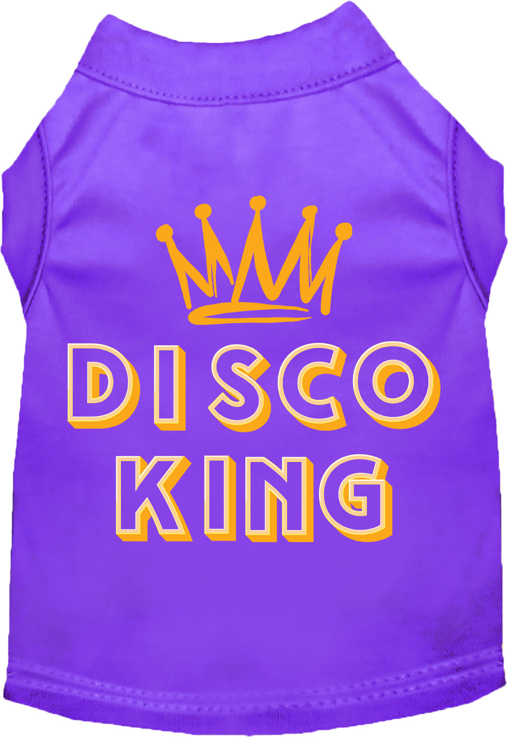 Purple Disco King shirt for pets