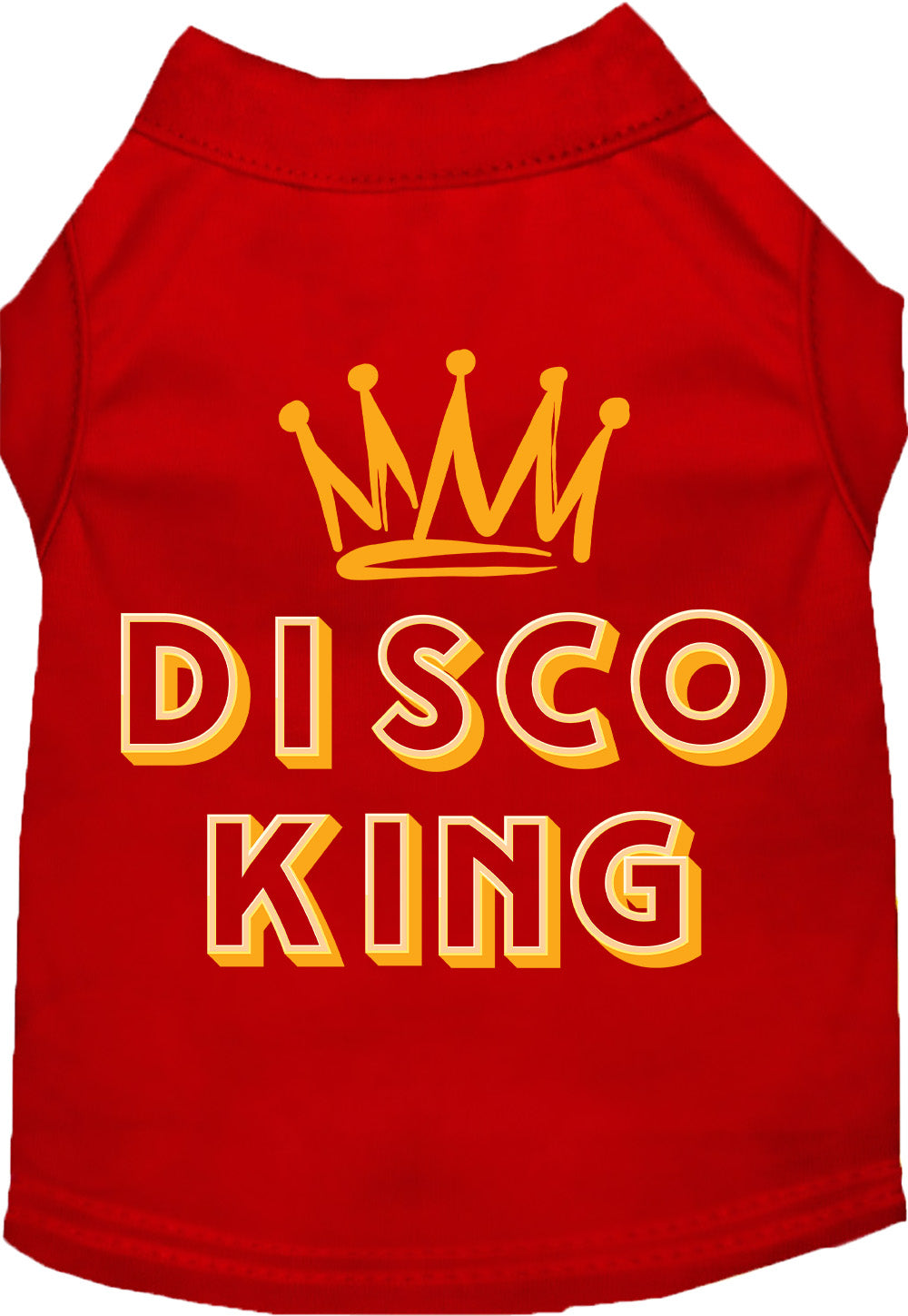 Red Disco King shirt for pets