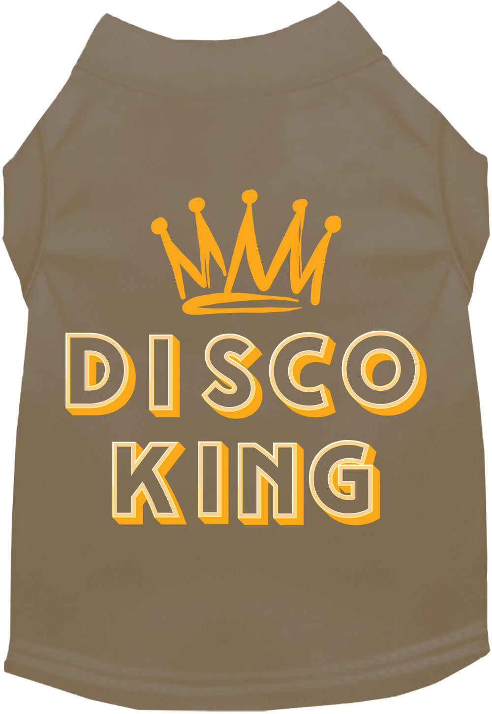 Khaki Disco King shirt for pets