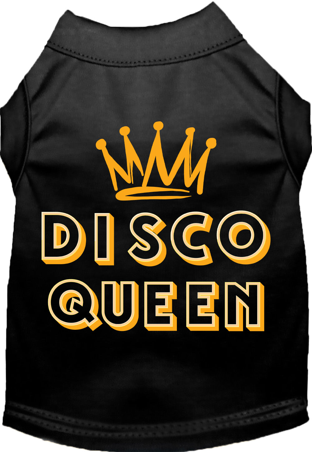 Black Disco Queen shirt for pets