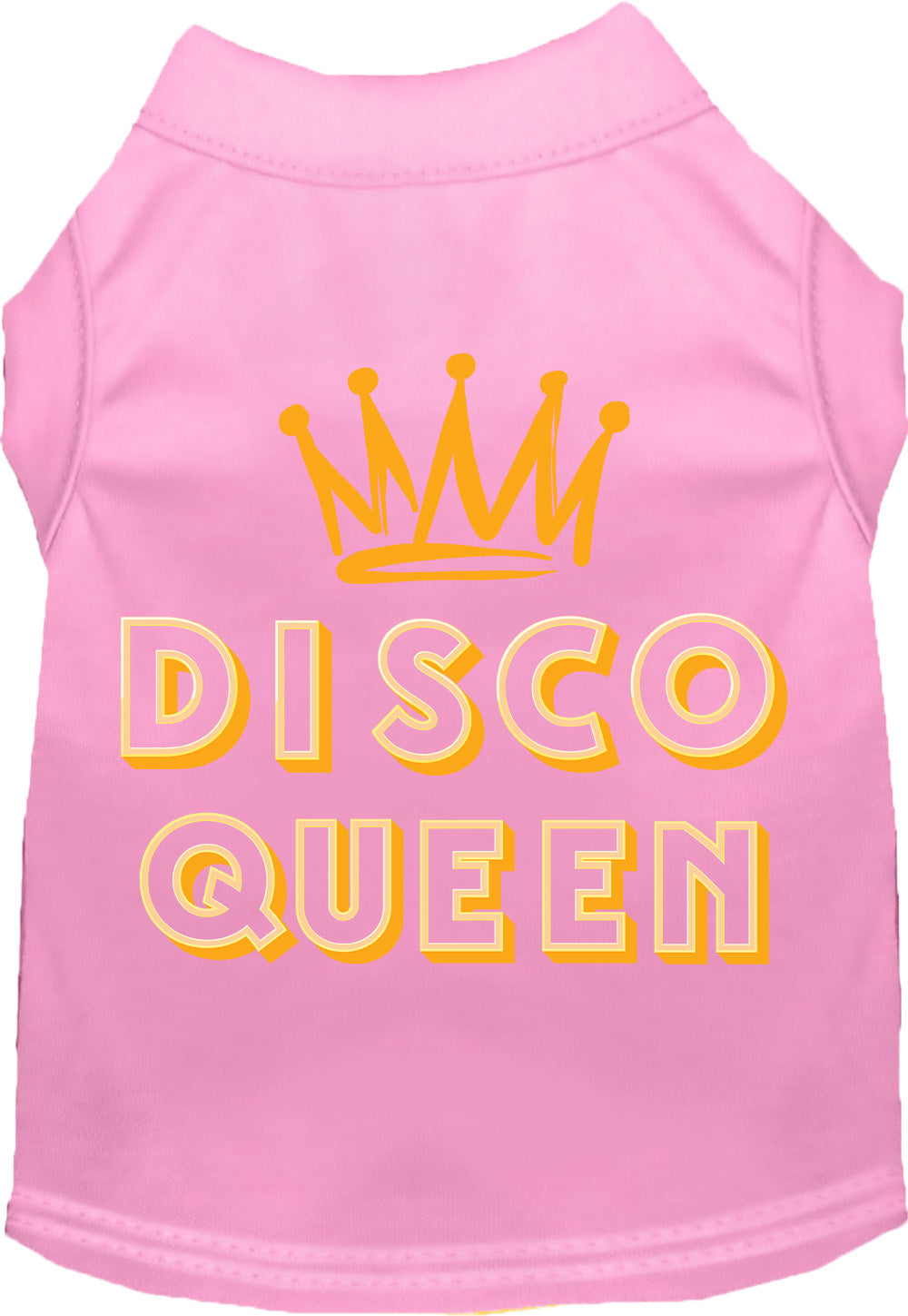 Light pink Disco Queen shirt for pets