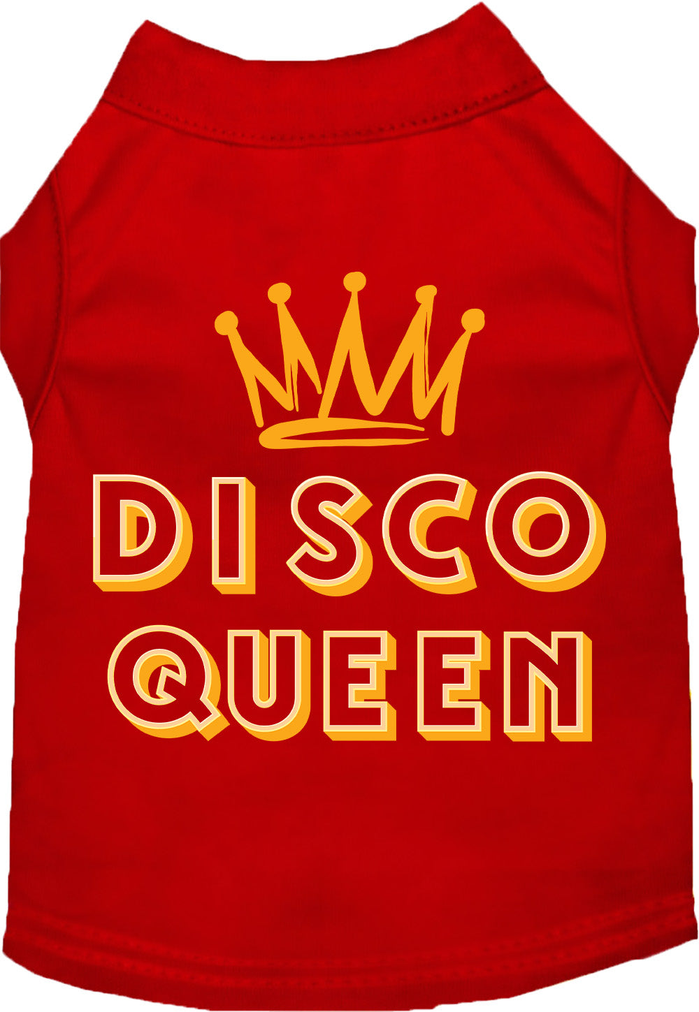 Red Disco Queen shirt for pets
