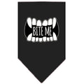 Pet and Dog Bandana Screen Printed, "Bite Me"