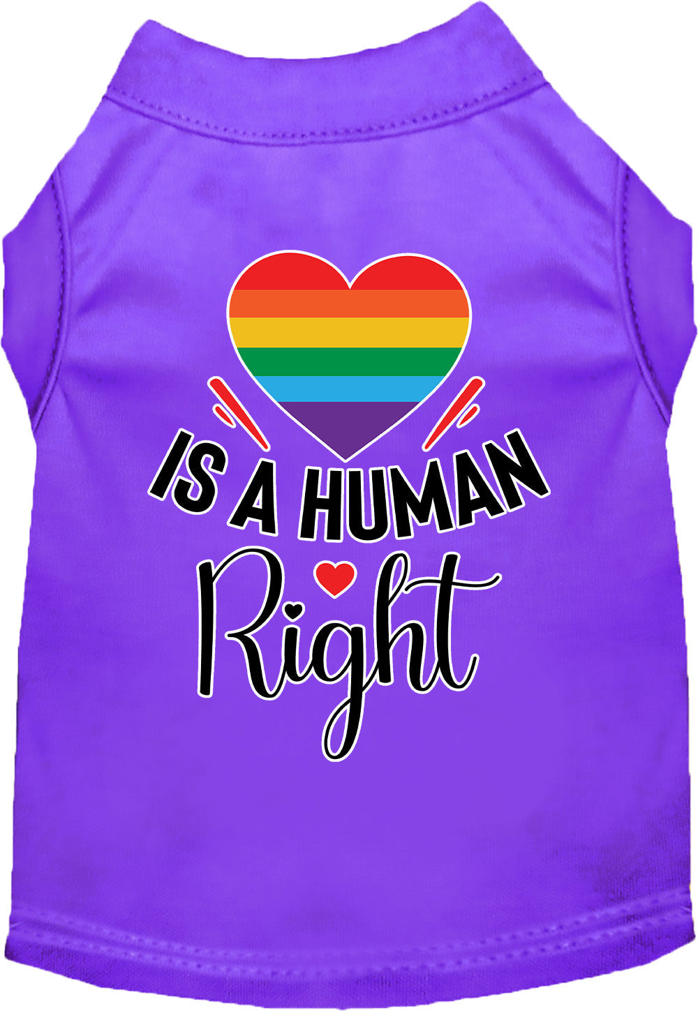 Pride Cat or Dog Shirt for Pets "Love is a Human Right"