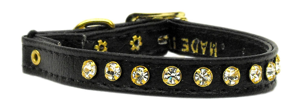 Crystal Cat Safety with Band Collar Black