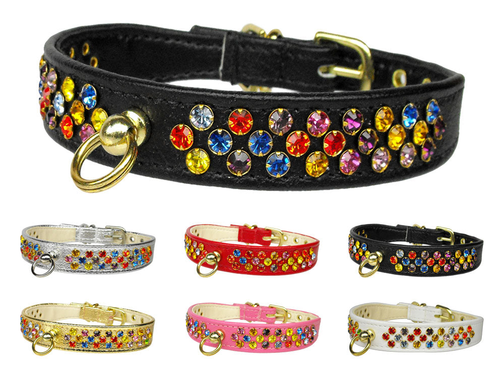Confetti Crystal Vintage Set Dog Collar