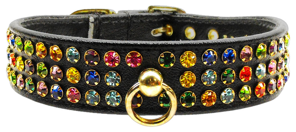 Mardi Gras Dog Collar Black