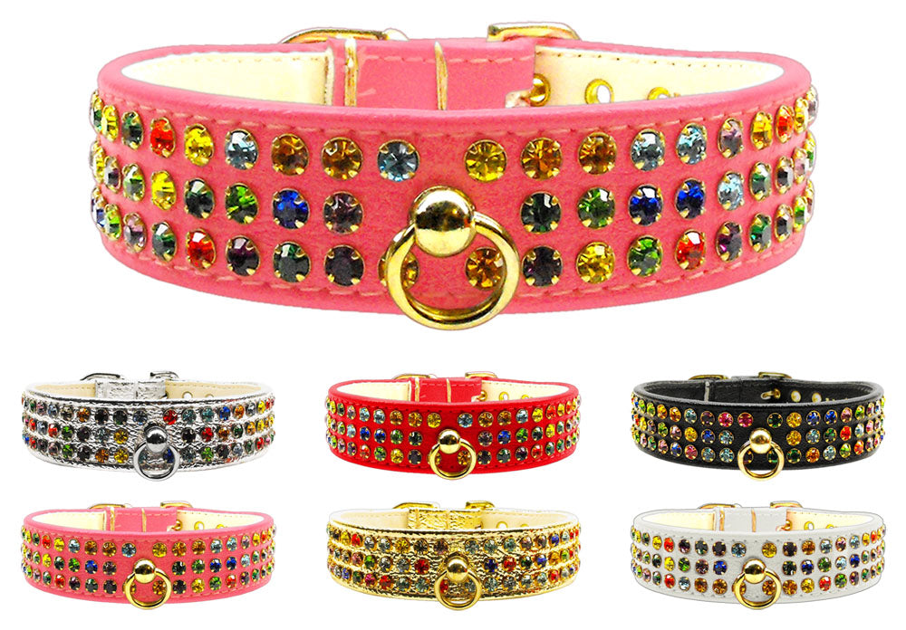 Mardi Gras Crystal Vintage Set Dog Collar