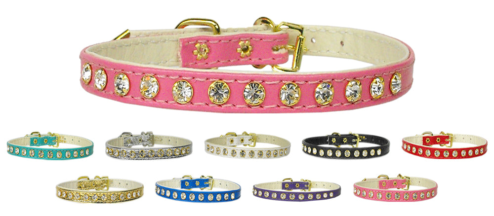#10 Clear Crystal Vintage Set Dog Collar