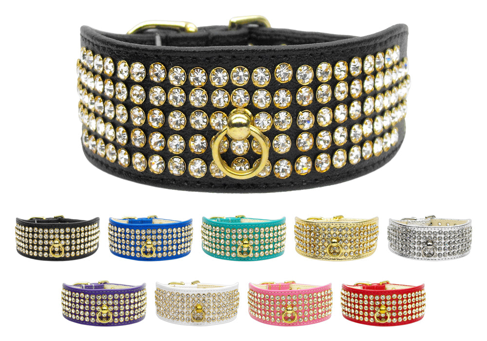 Mirage Clear Crystal Vintage Set Dog Collar